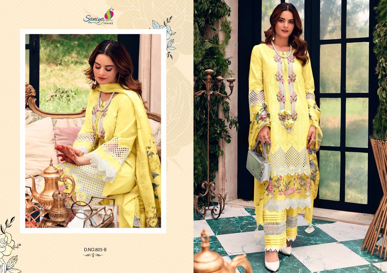 Saniya Rouche Color Eddition Embroidery Pakistani Salwar Kameez Catalog