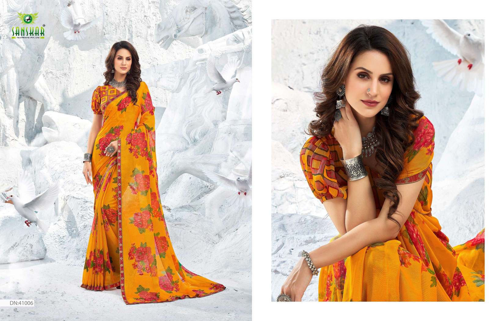 Sanskar Kohinoor Casual Wear Printed Saree Catalog