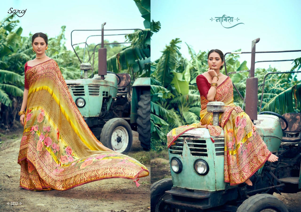 Saroj Hot Cool Vol 2 Wholesale Party Wear Sarees Catalog