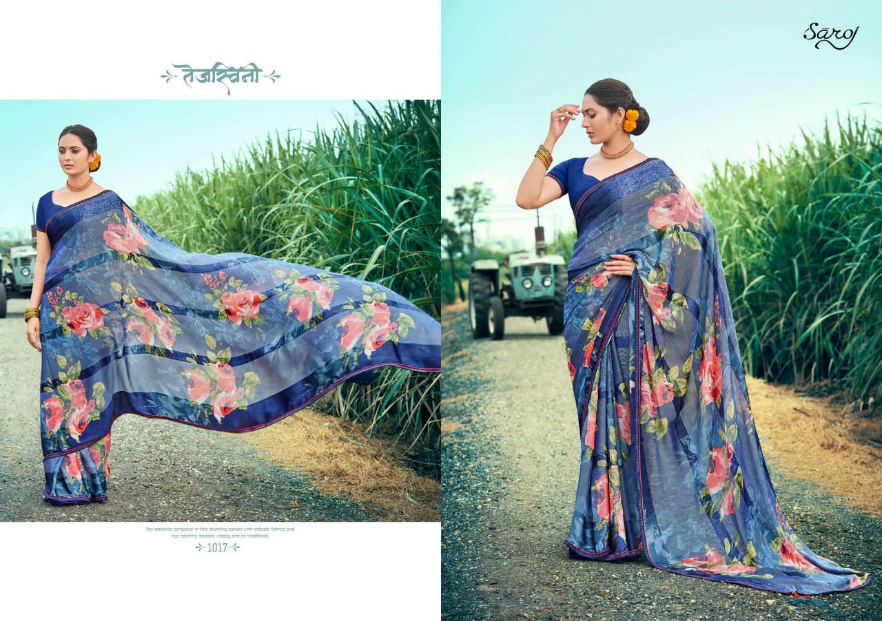 Saroj Hot Cool Vol 2 Wholesale Party Wear Sarees Catalog