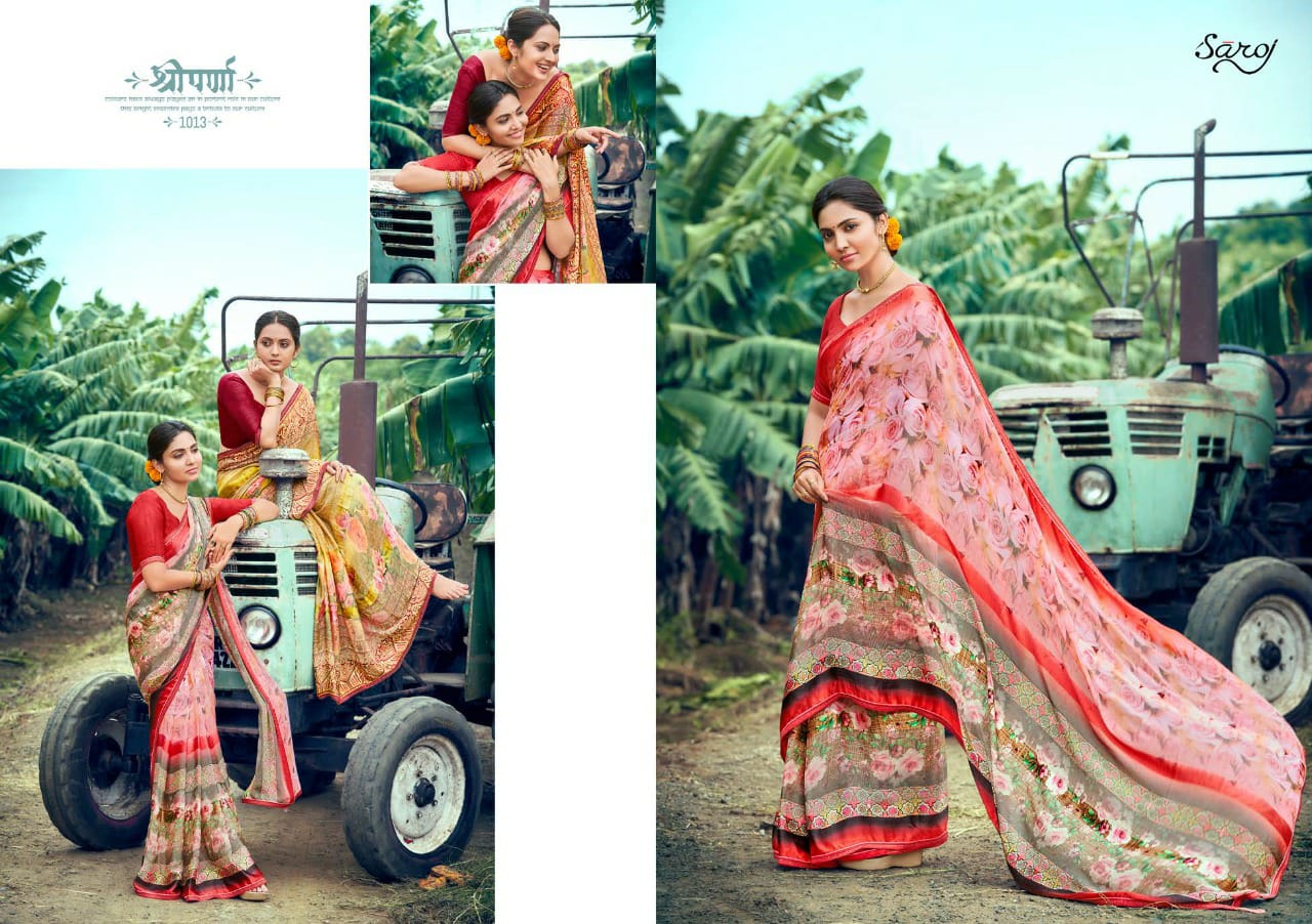 Saroj Hot Cool Vol 2 Wholesale Party Wear Sarees Catalog