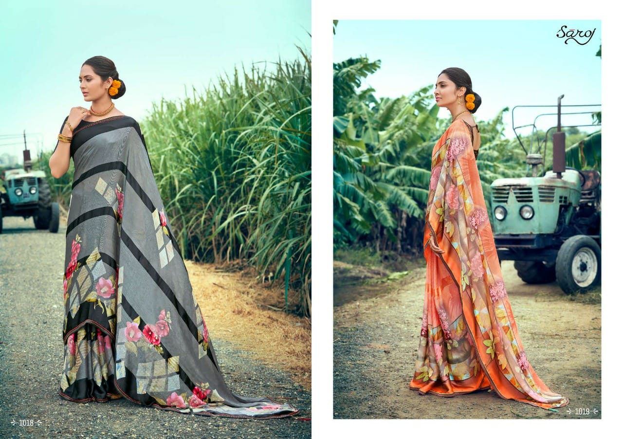 Saroj Hot Cool Vol 2 Wholesale Party Wear Sarees Catalog