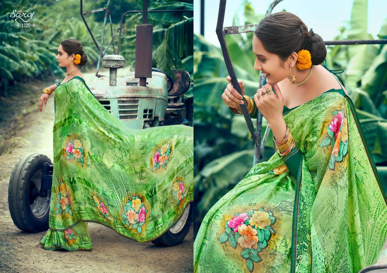 Saroj Hot Cool Vol 2 Wholesale Party Wear Sarees Catalog