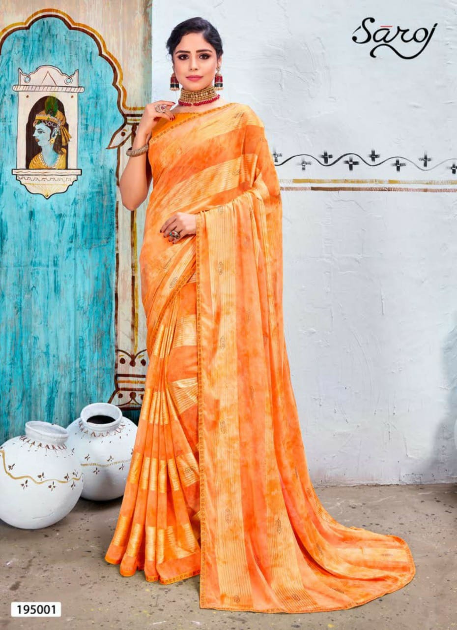 Saroj Nazarana Fancy Wear Printed Silk Saree Catalog
