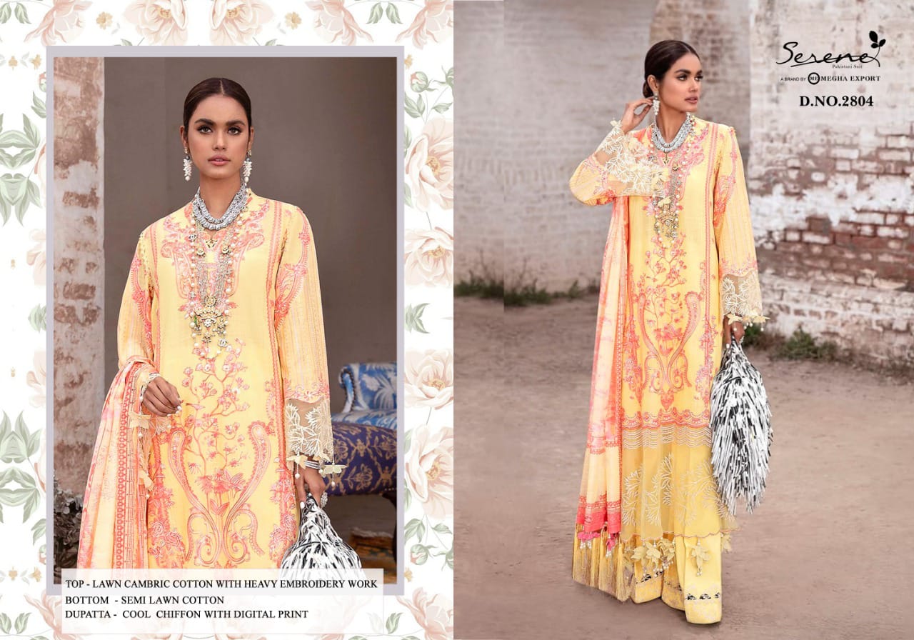 Serene Sana Safinaz Cotton Embroidery Pakistani Salwar Suits Catalog