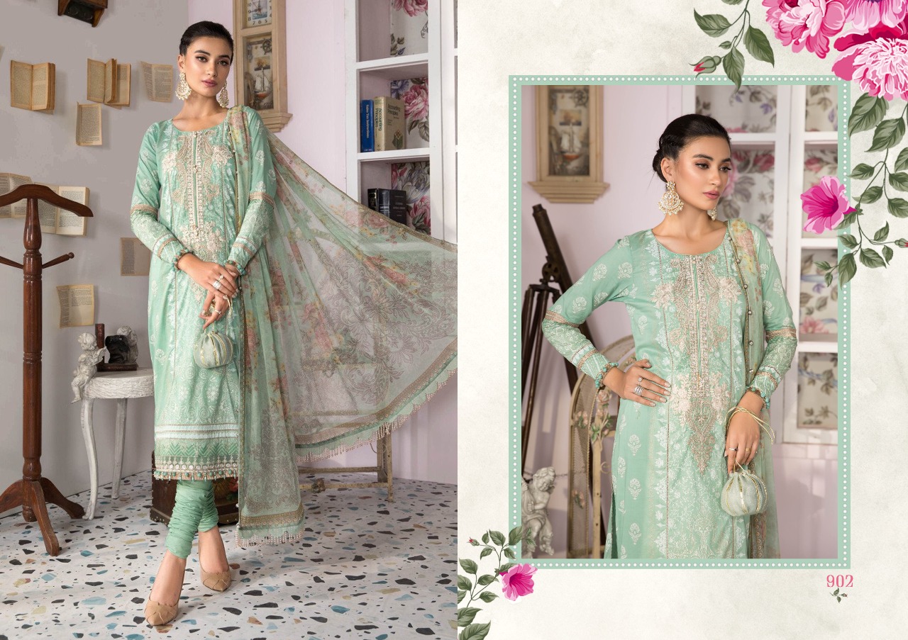 Sharaddha Designer M Print Vol 9 Lawn Cotton Pakistani Suits Catalog