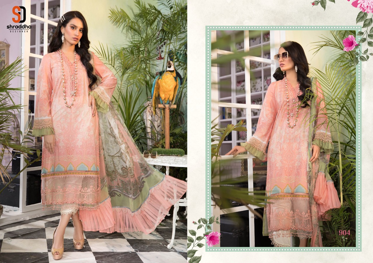 Sharaddha Designer M Print Vol 9 Lawn Cotton Pakistani Suits Catalog