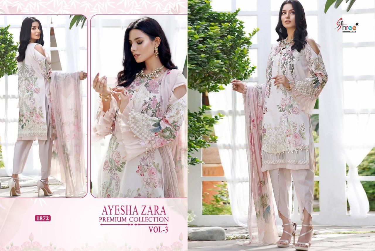 Shree Ayesha Zara Premium Collection Vol  3 Pakistani Salwar Suits Catalog