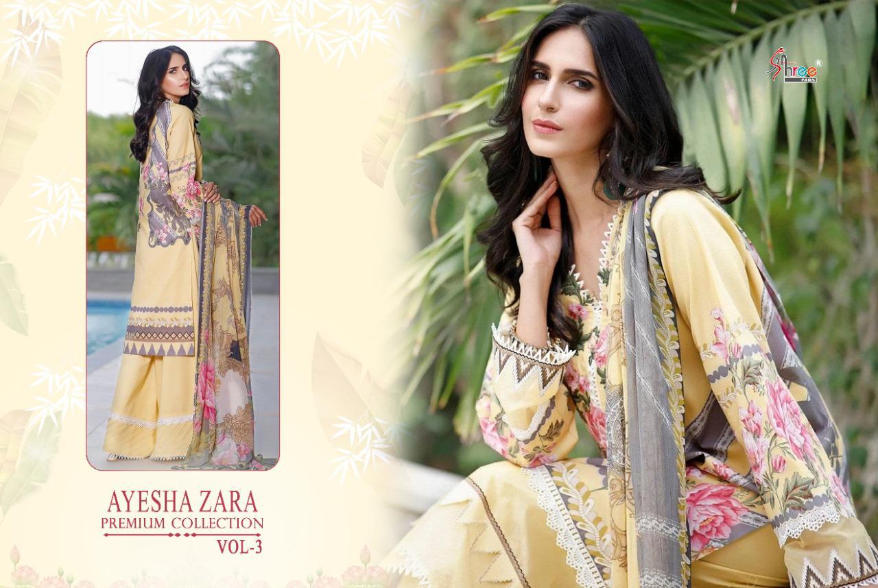 Shree Ayesha Zara Premium Collection Vol  3 Pakistani Salwar Suits Catalog