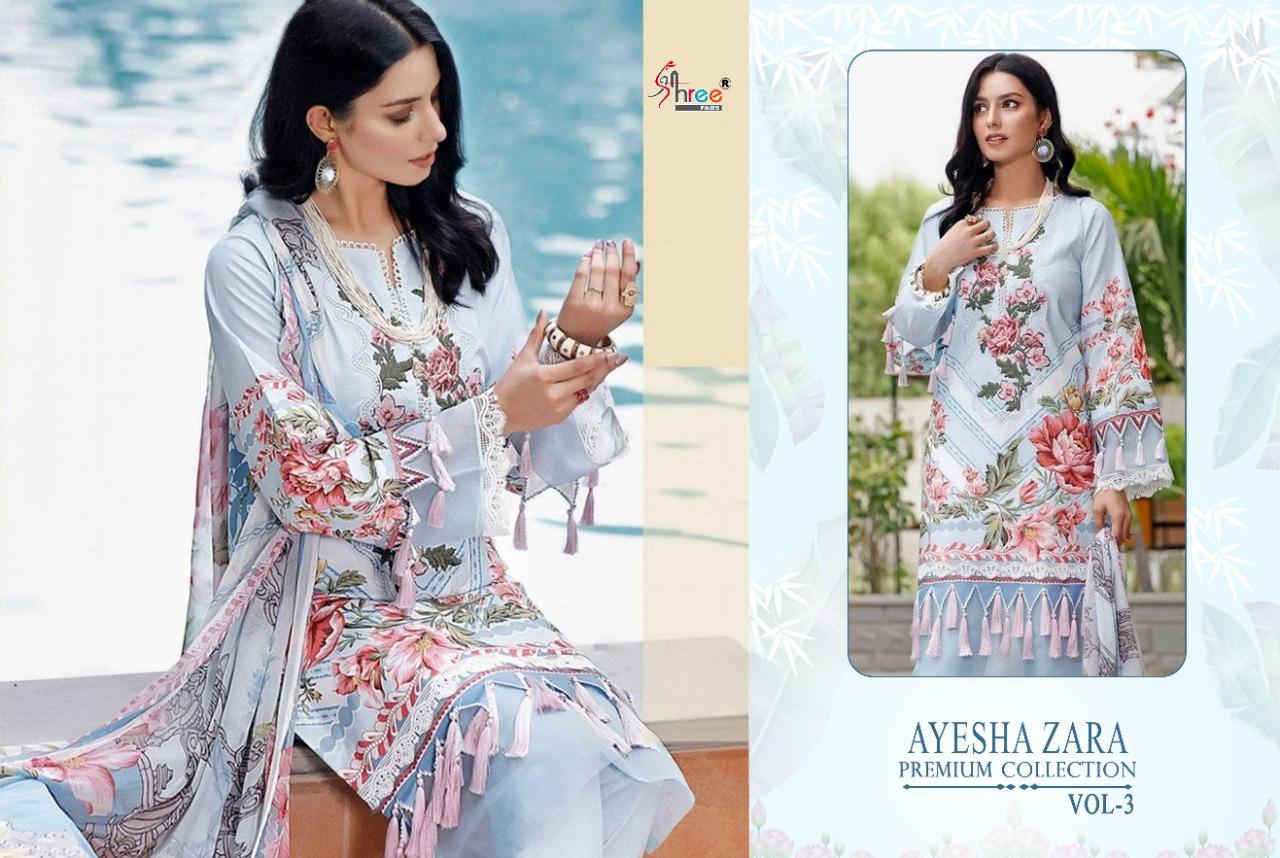 Shree Ayesha Zara Premium Collection Vol  3 Pakistani Salwar Suits Catalog