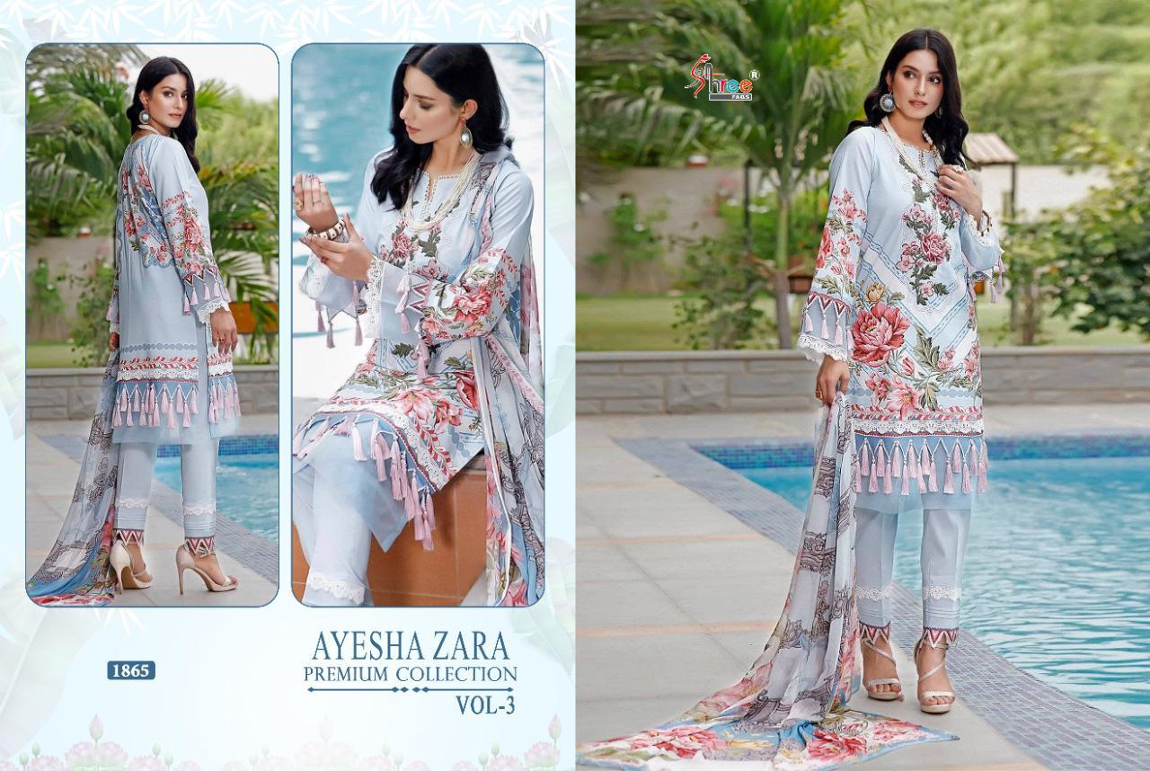 Shree Ayesha Zara Premium Collection Vol  3 Pakistani Salwar Suits Catalog