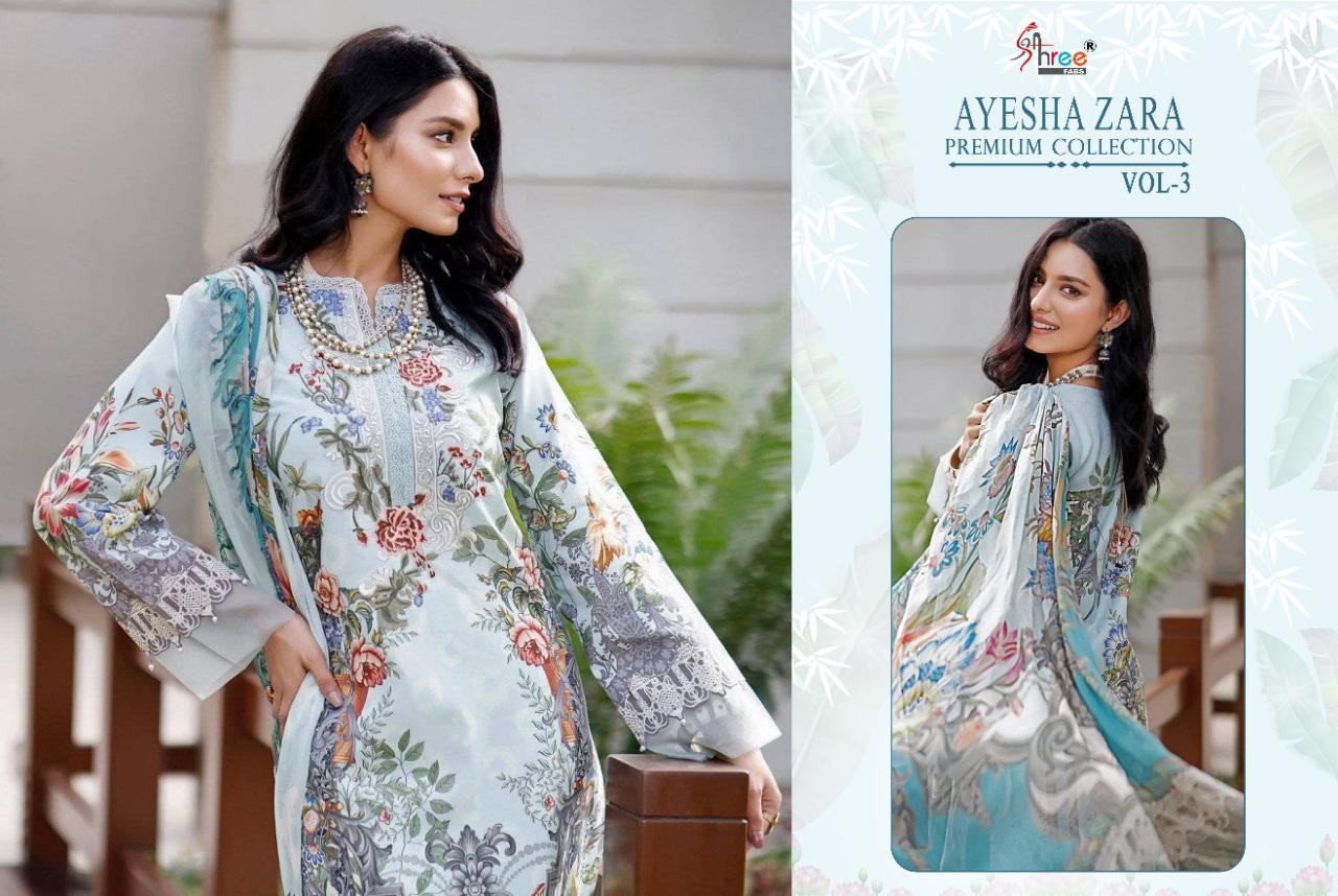 Shree Ayesha Zara Premium Collection Vol  3 Pakistani Salwar Suits Catalog