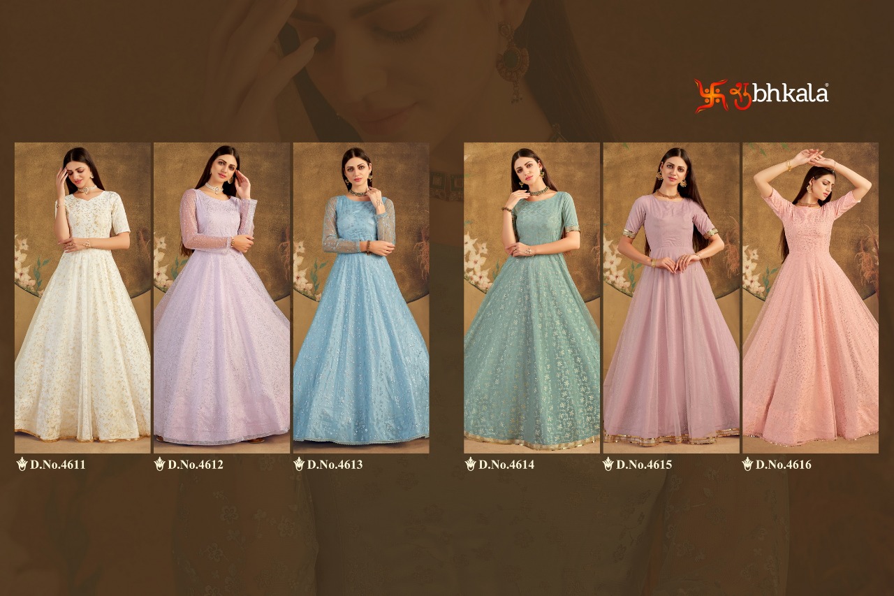 Shubhkala Flory  Vol  16 Exclusive Designer Ladies Gown Collection
