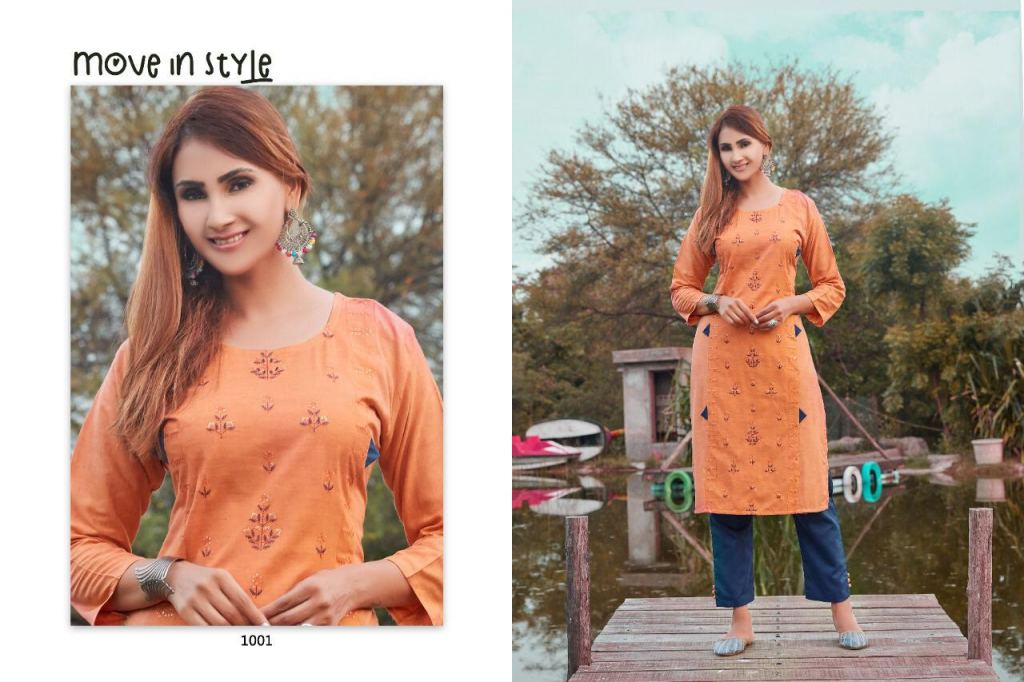 Smylee Dilruba Rayon Designer Kurti With Pant Catalog