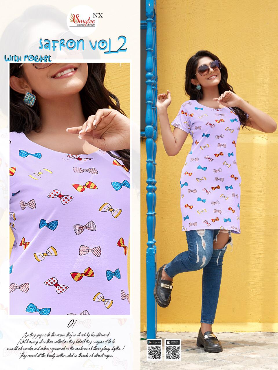 Smylee Safron Vol 2 Sinker Hosiery Night Wear T Shirt Catalog