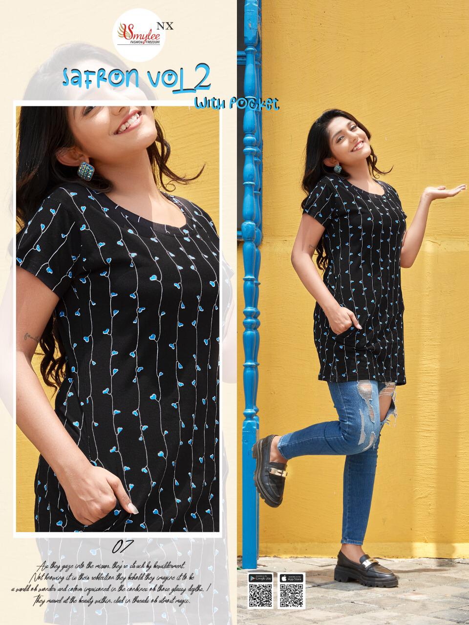 Smylee Safron Vol 2 Sinker Hosiery Night Wear T Shirt Catalog