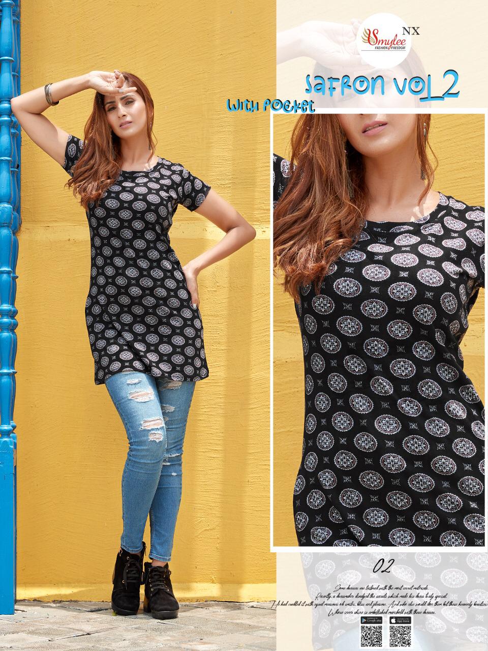 Smylee Safron Vol 2 Sinker Hosiery Night Wear T Shirt Catalog