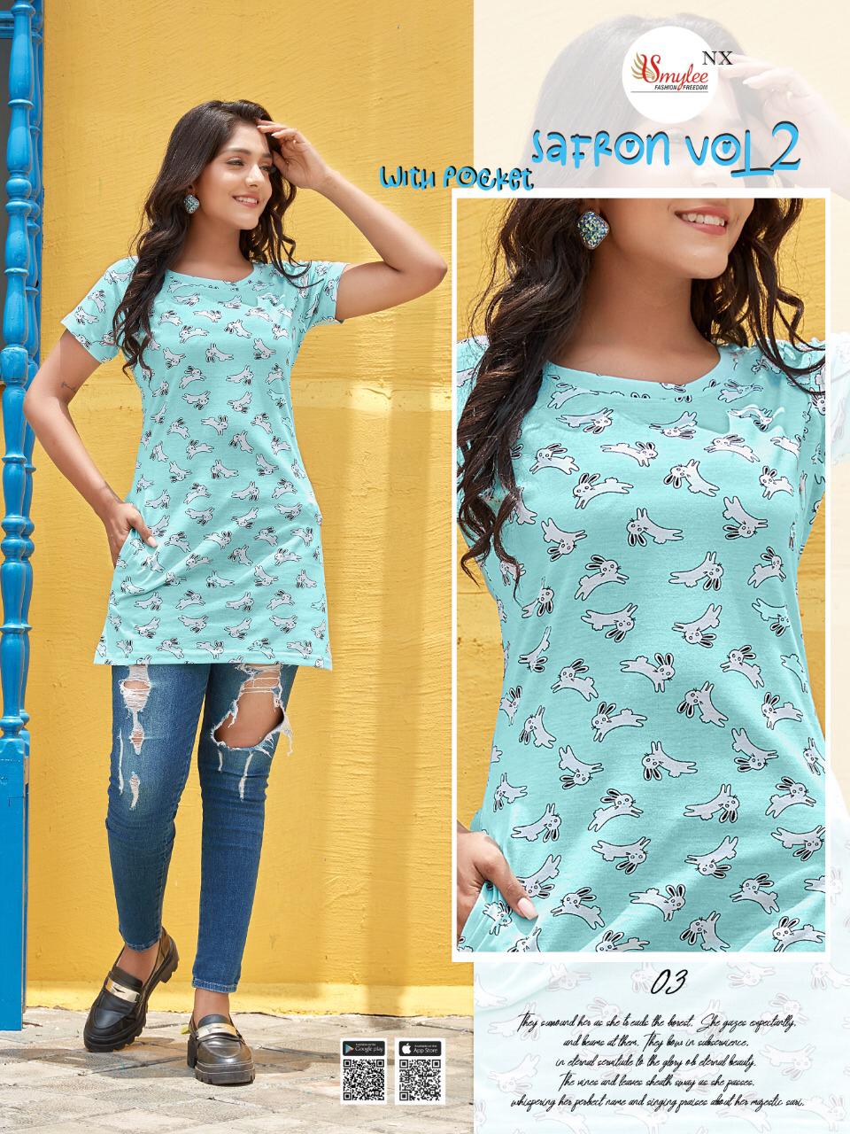 Smylee Safron Vol 2 Sinker Hosiery Night Wear T Shirt Catalog