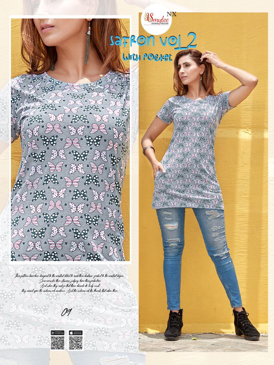 Smylee Safron Vol 2 Sinker Hosiery Night Wear T Shirt Catalog