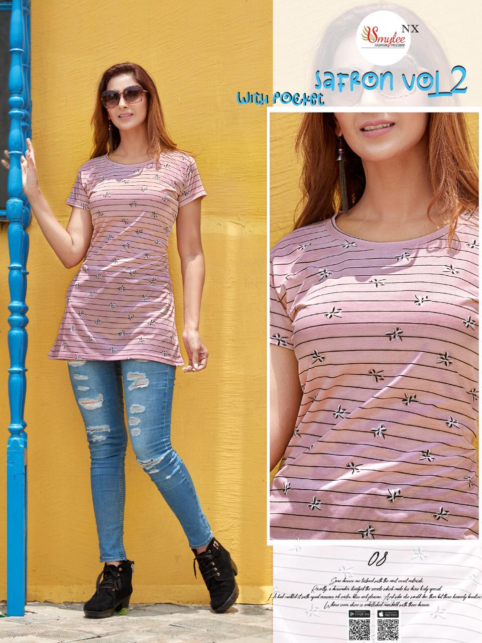 Smylee Safron Vol 2 Sinker Hosiery Night Wear T Shirt Catalog