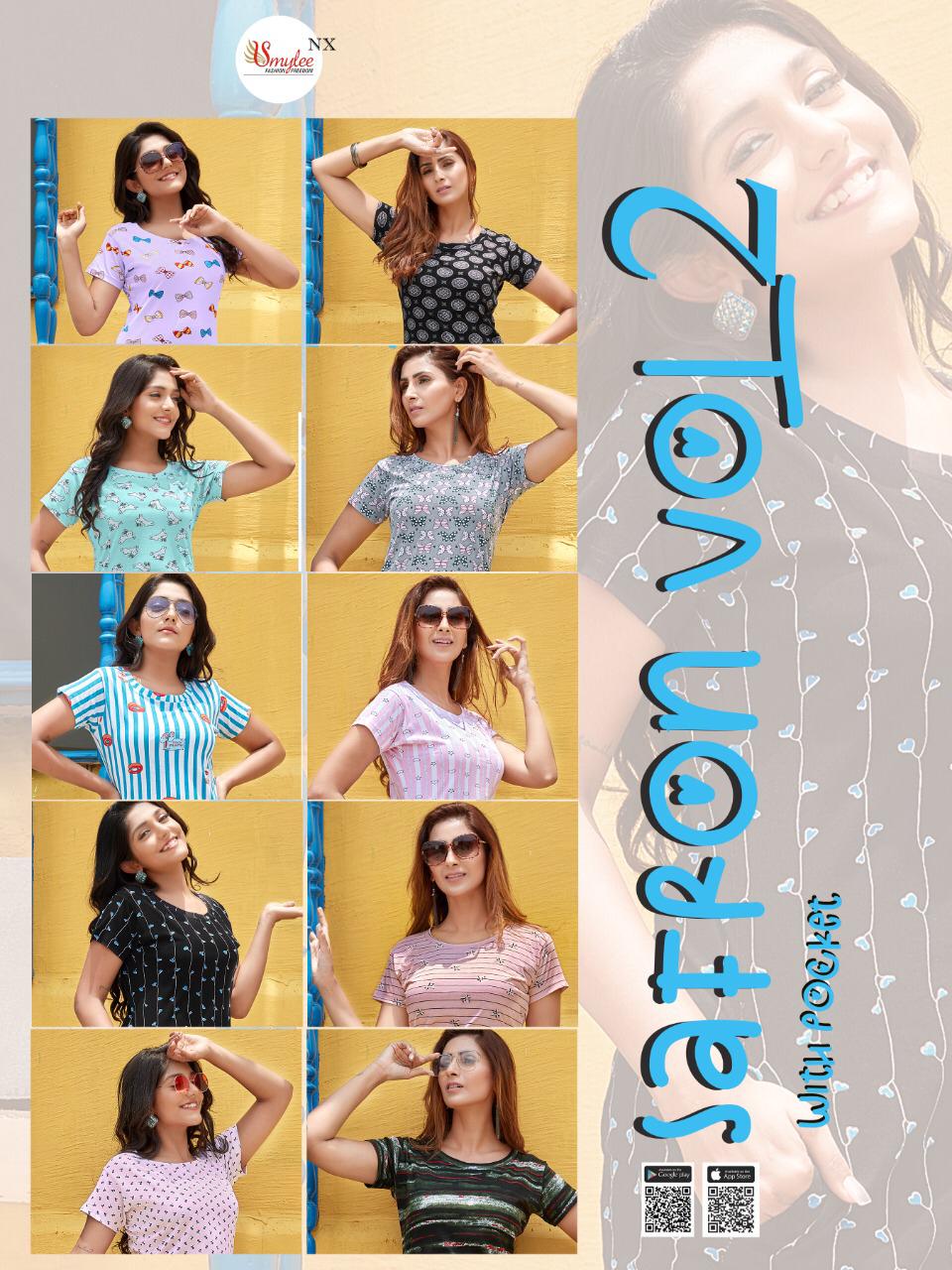 Smylee Safron Vol 2 Sinker Hosiery Night Wear T Shirt Catalog