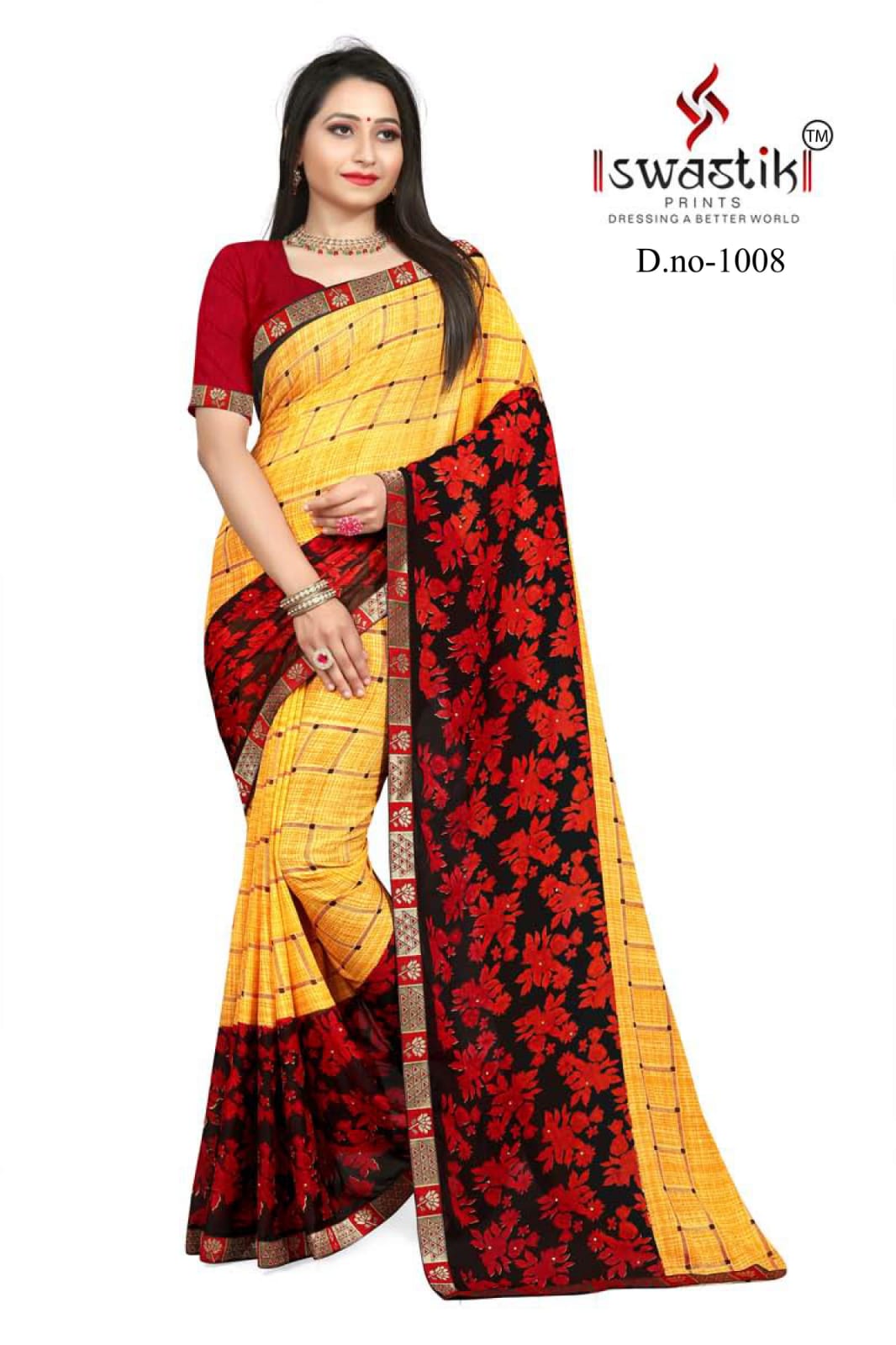 Swastik  Dulhan Vol 1  Casual Wear Printed Sarees Catalog