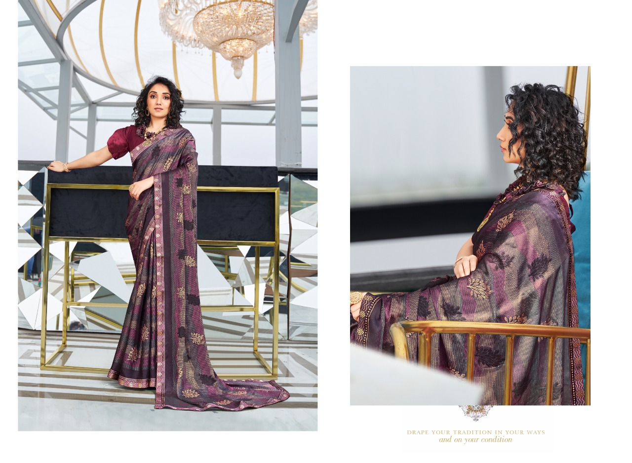 Swastik Firangi  Casual Wear Printed Sarees Catalog