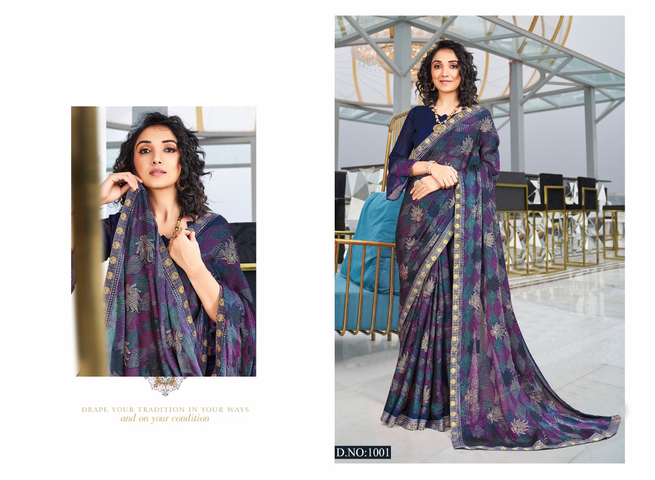 Swastik Firangi  Casual Wear Printed Sarees Catalog