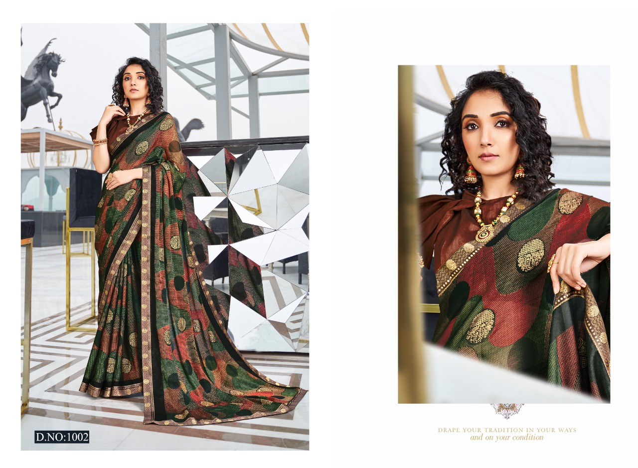 Swastik Firangi  Casual Wear Printed Sarees Catalog