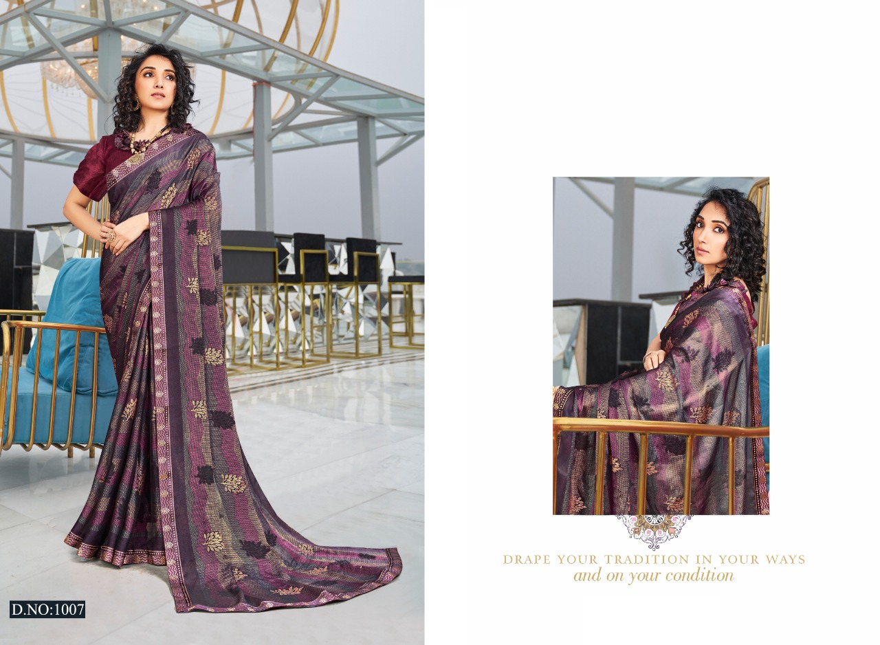 Swastik Firangi  Casual Wear Printed Sarees Catalog