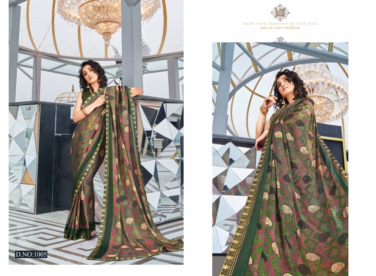 Swastik Firangi  Casual Wear Printed Sarees Catalog