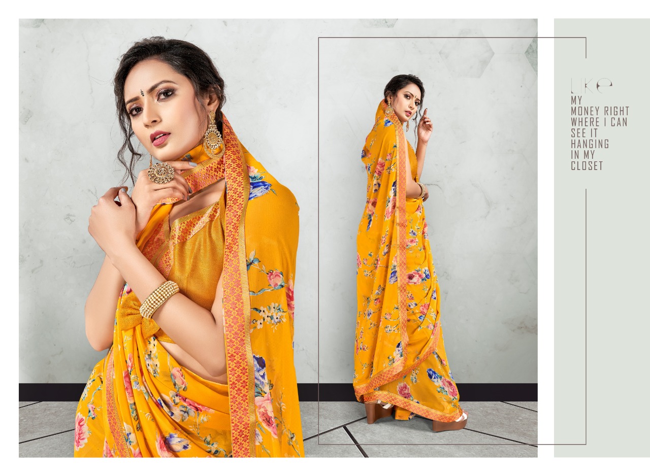 Swastik Jackpot Vol 1  Casual Wear Printed Sarees Catalog
