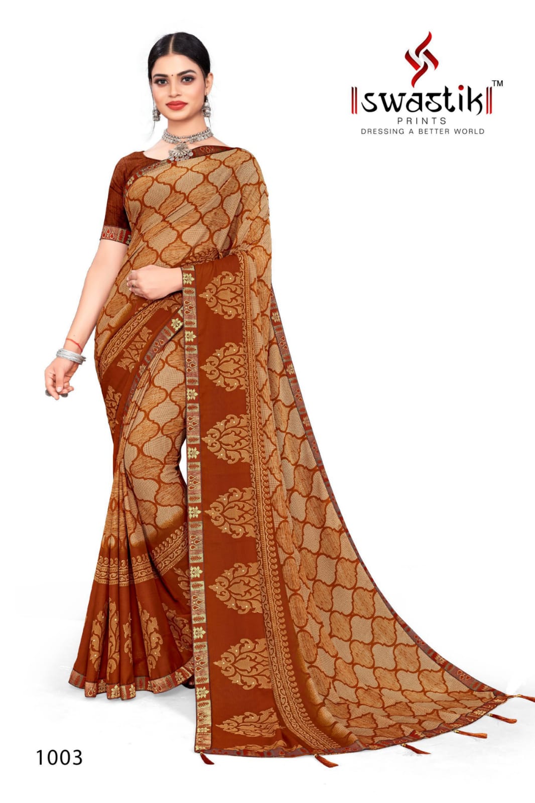 Swastik Janki Vol 1  Casual Wear Printed Sarees Catalog