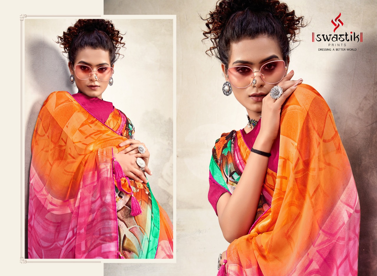 Swastik Kangan  Vol 2  Casual Wear Printed Sarees Catalog