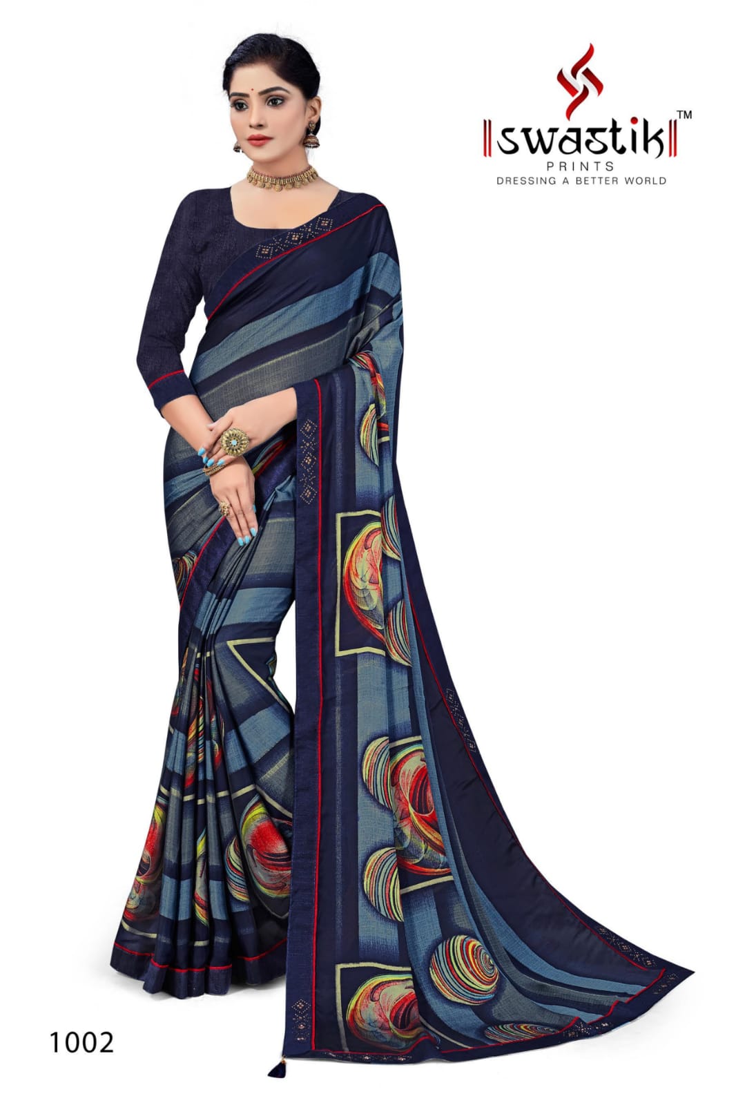 Swastik Lajwanti Vol 1  Casual Wear Printed Sarees Catalog