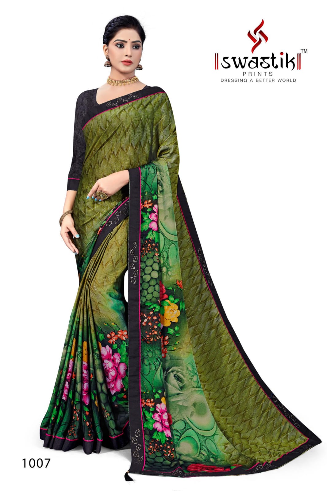 Swastik Lajwanti Vol 1  Casual Wear Printed Sarees Catalog