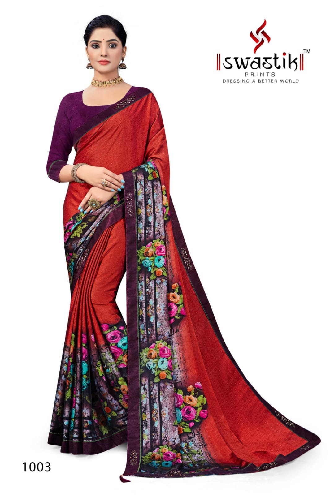 Swastik Lajwanti Vol 1  Casual Wear Printed Sarees Catalog