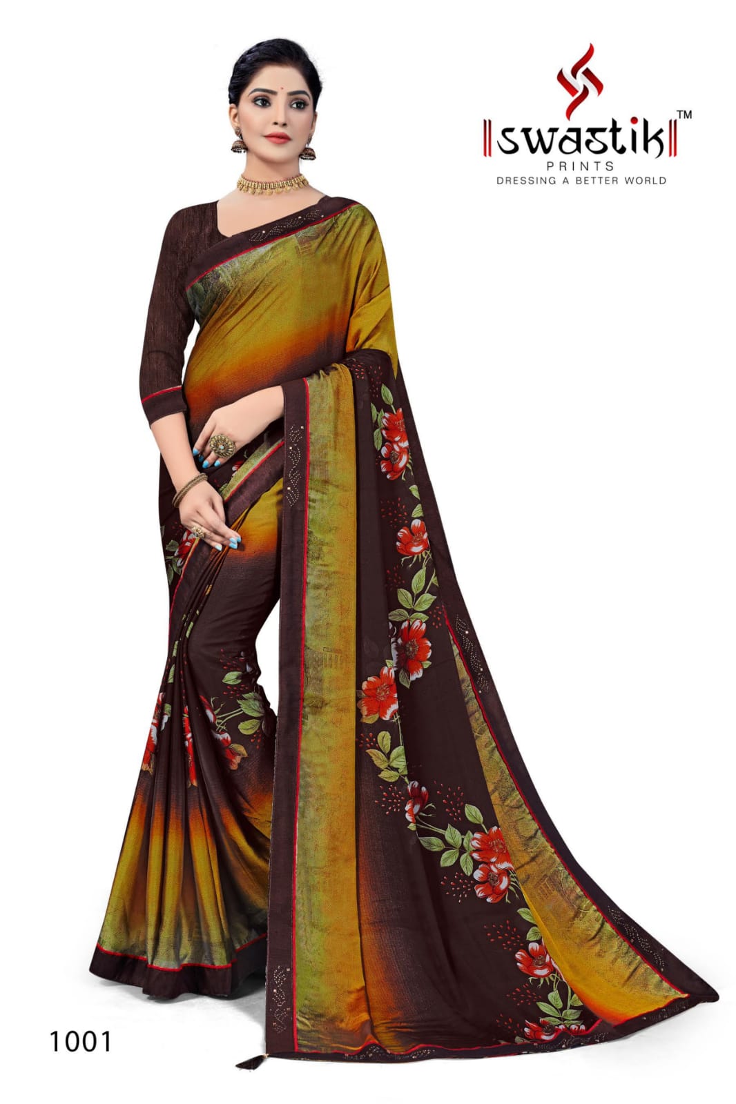 Swastik Lajwanti Vol 1  Casual Wear Printed Sarees Catalog