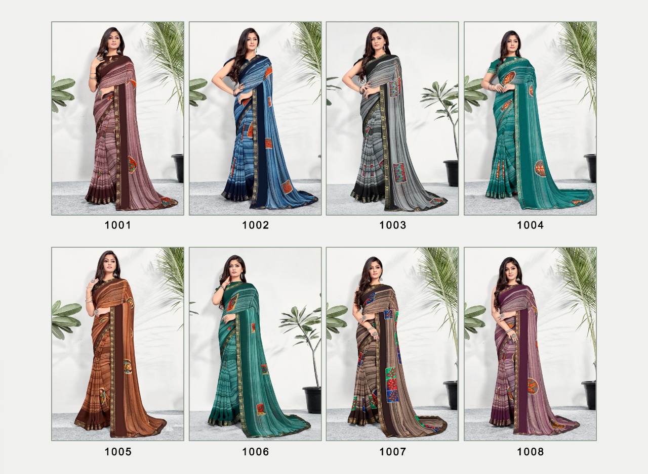 Swastik Manthan Vol 1  Casual Wear Printed Sarees Catalog