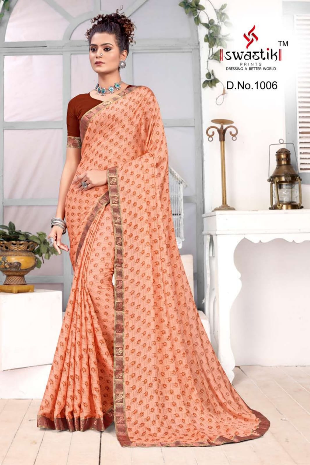 Swastik Muskan Vol 1  Casual Wear Printed Sarees Catalog