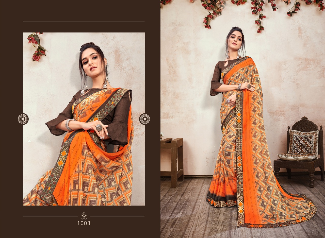 Swastik Narayani  Casual Wear Printed Sarees Catalog