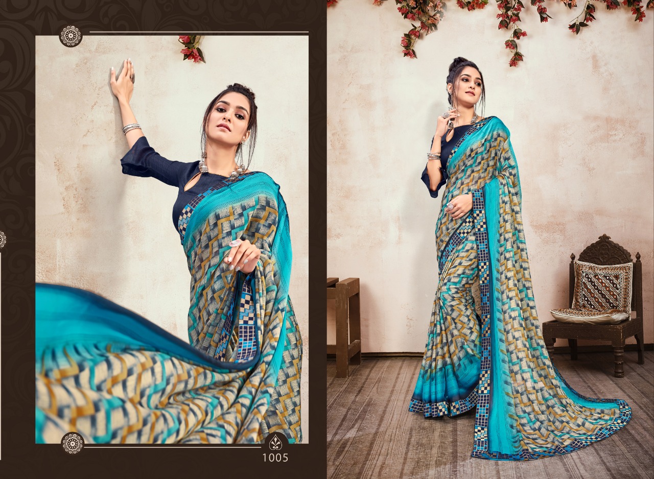 Swastik Narayani  Casual Wear Printed Sarees Catalog