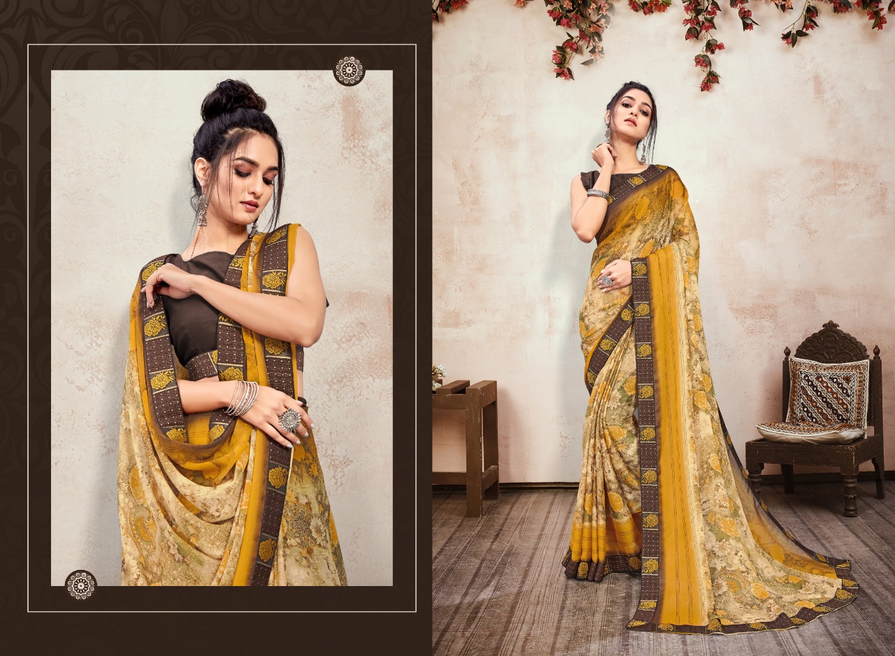Swastik Narayani  Casual Wear Printed Sarees Catalog