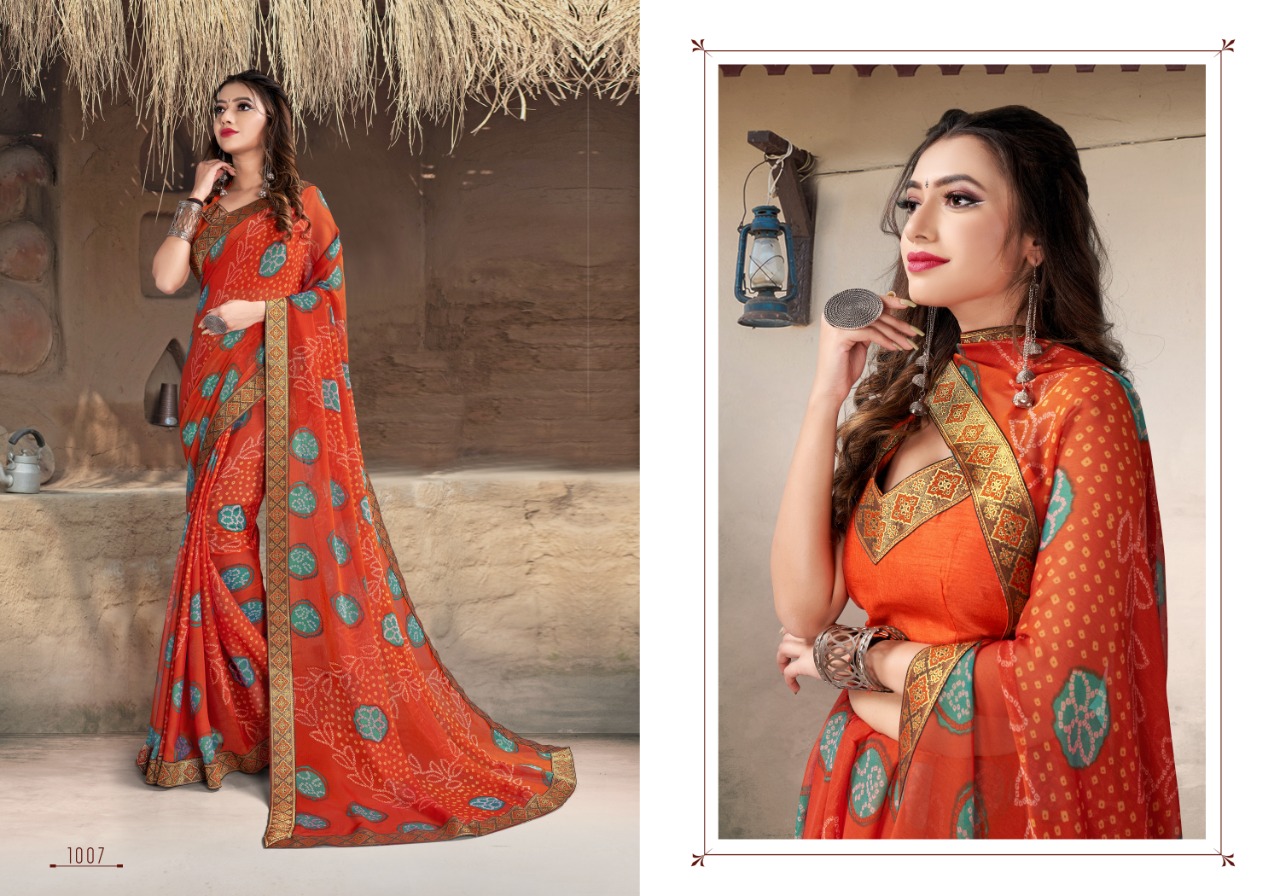 Swastik Rajwadi  Casual Wear Printed Sarees Catalog