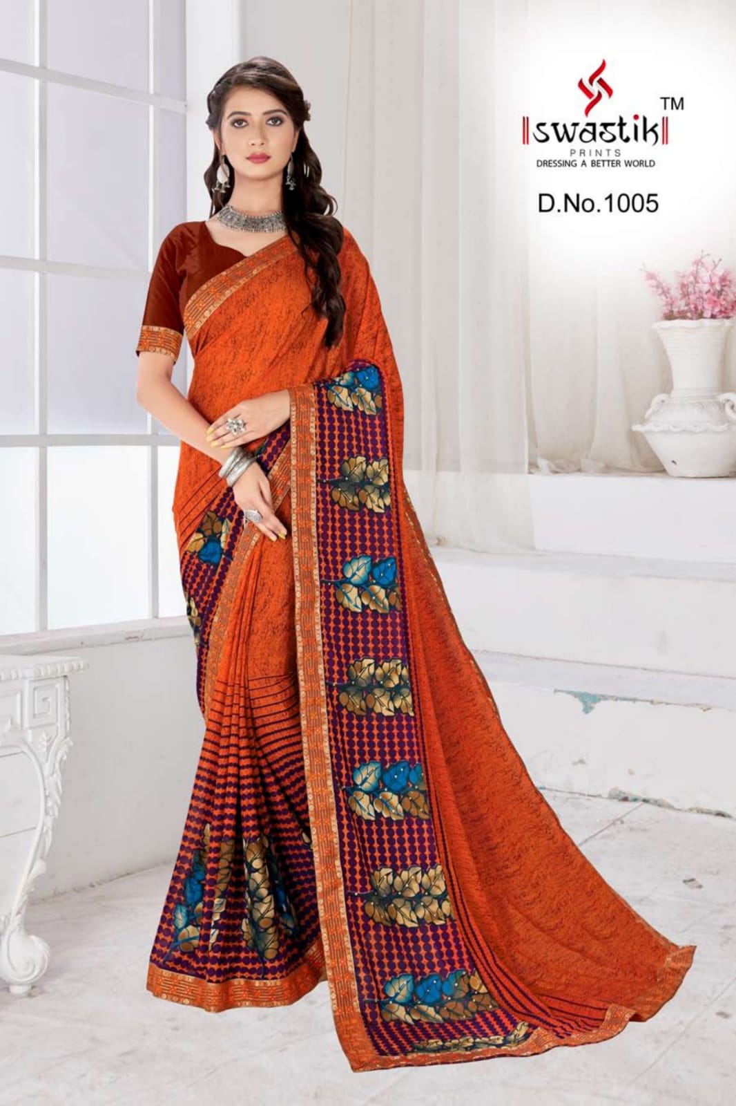 Swastik Rakhi Vol 1  Casual Wear Printed Sarees Catalog