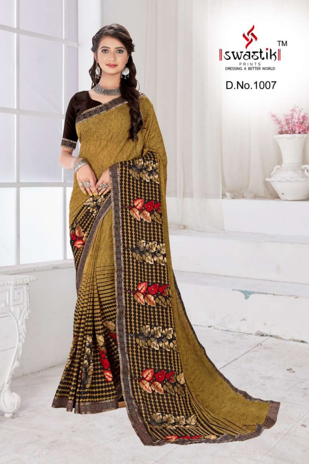 Swastik Rakhi Vol 1  Casual Wear Printed Sarees Catalog