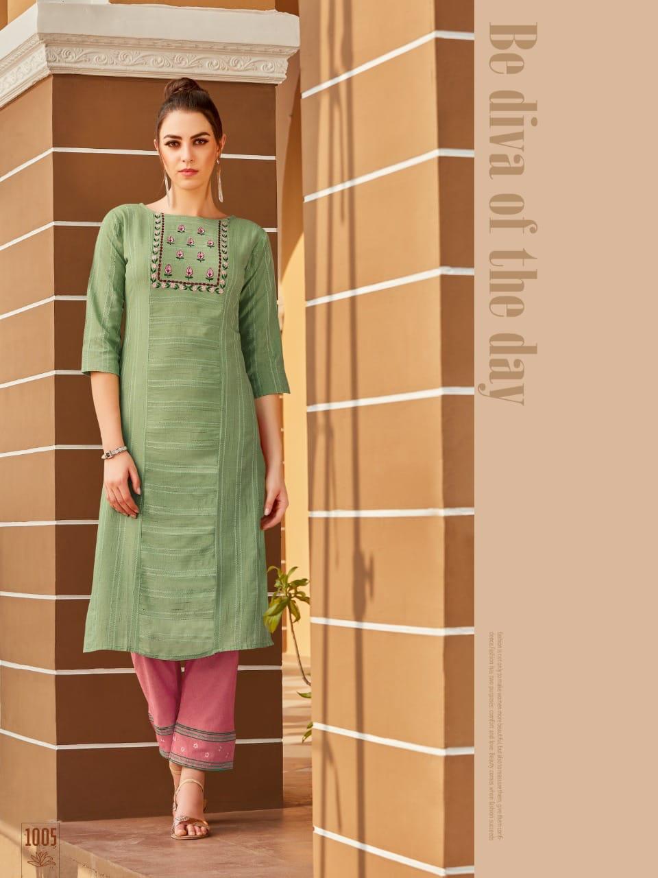 Syasii Matic Fancy Cotton Embroidery Kurti Catalog