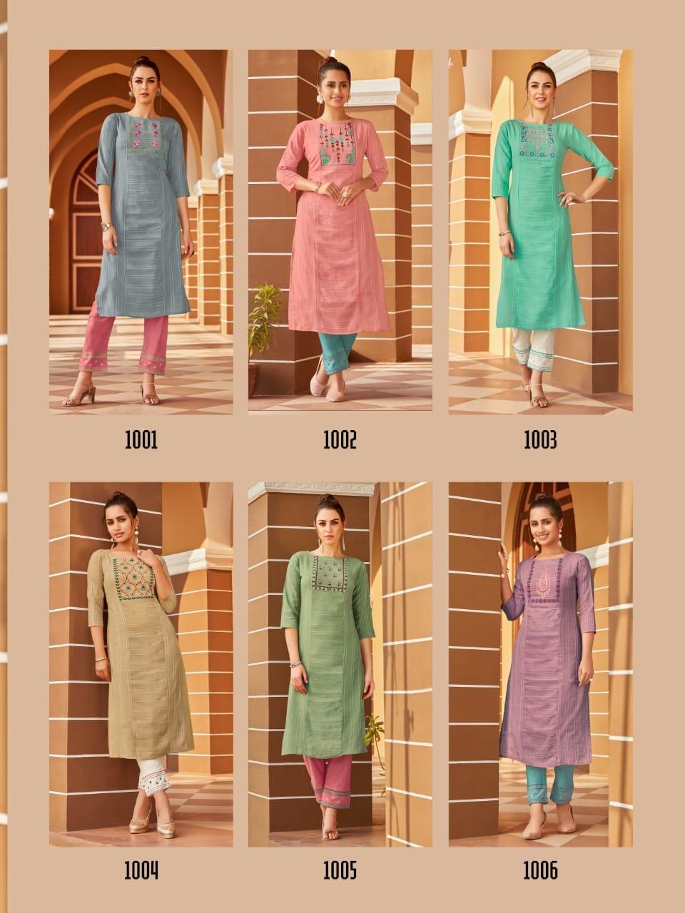 Syasii Matic Fancy Cotton Embroidery Kurti Catalog
