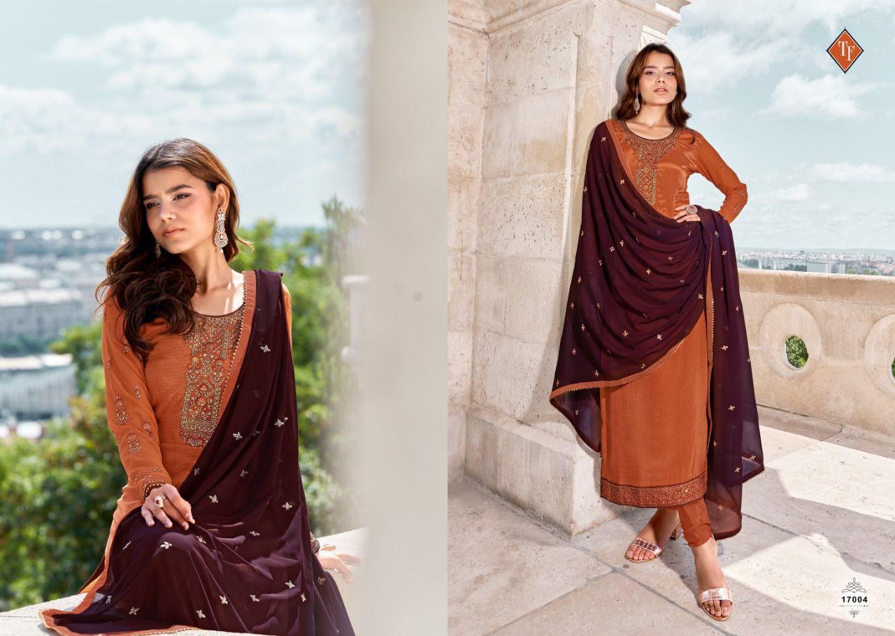 Tanishk Royal Silk  Vol 12 Pure French Designer Dress Material Catalog