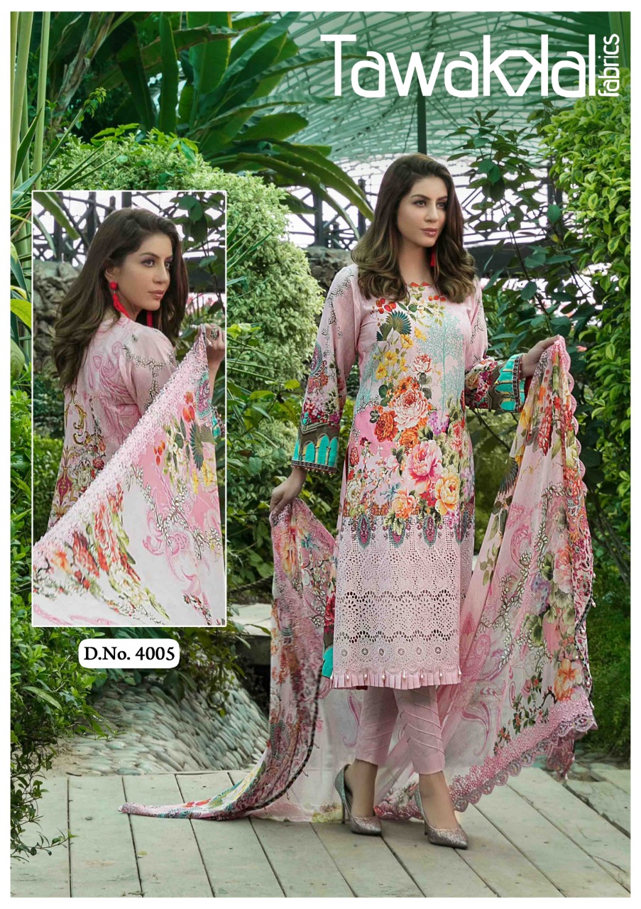 Tawakkal Opulence  Vol 4 Karachi Cotton Dress Material Catalog